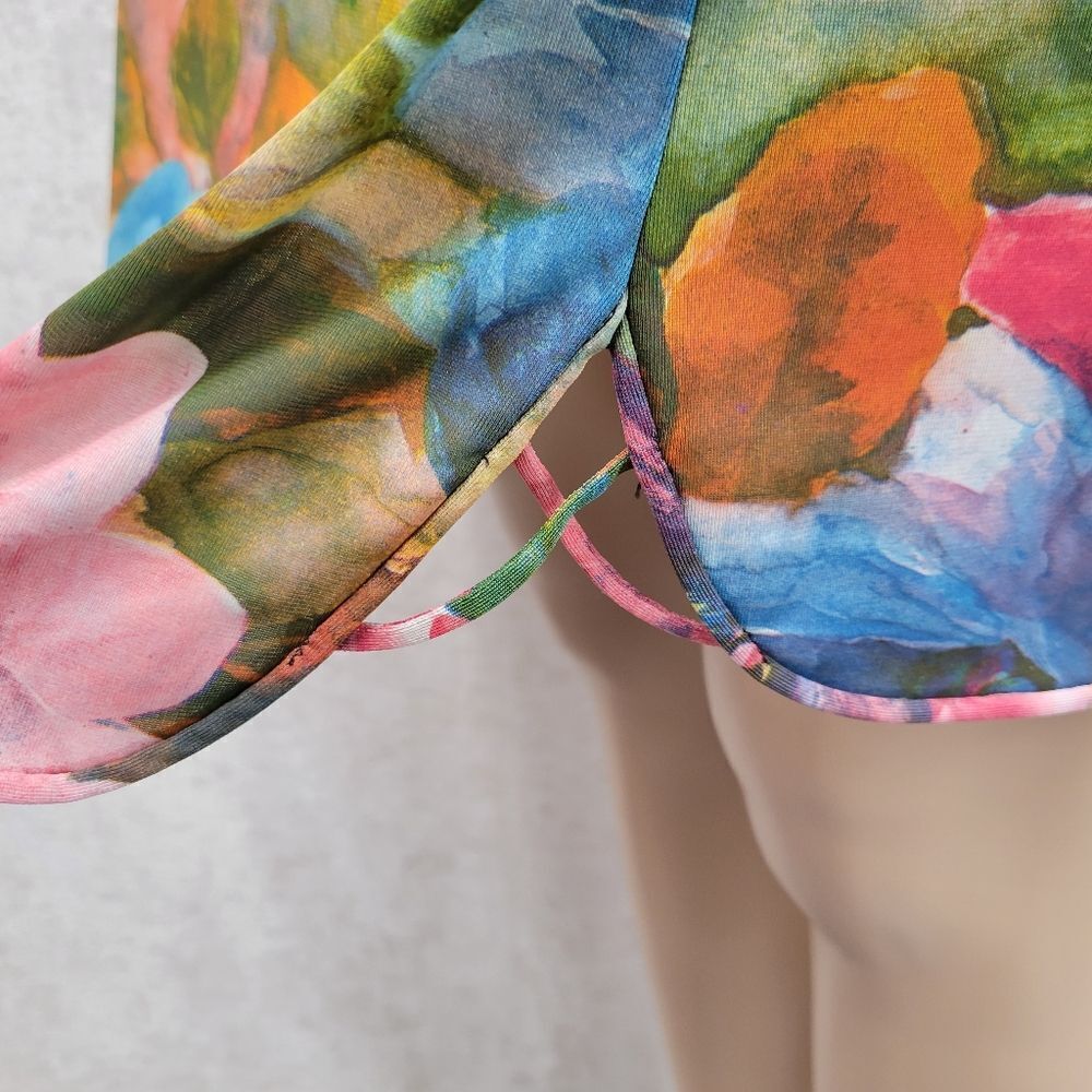 Van Roalte 60s Vintage Floral Multicolor Women's Half Slip Skirt - Picture 5 of 11